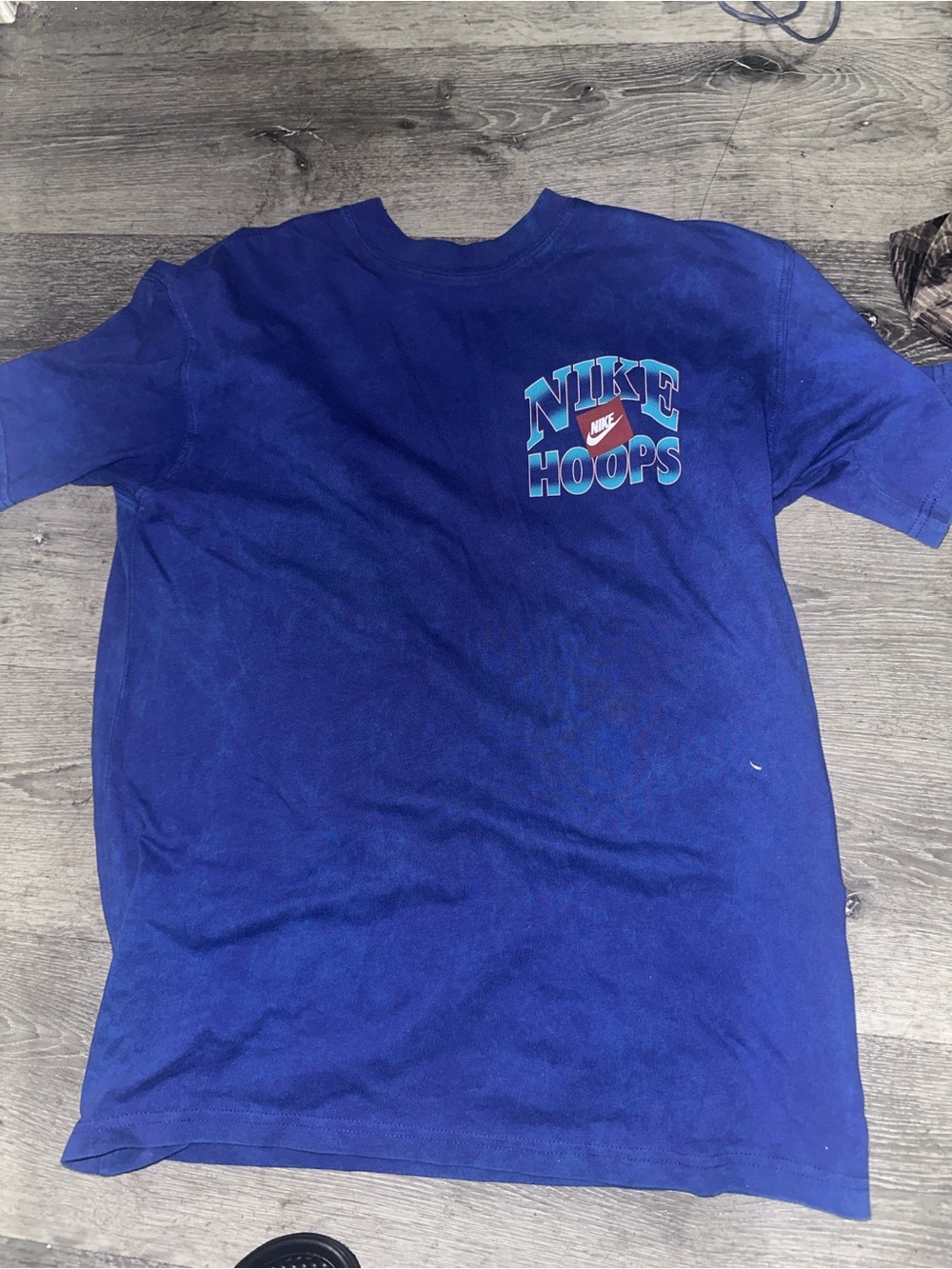 Nike Blue Graphic Hoops Tee with Net & Ball - Picture 5 of 6